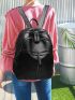 3pcs Tassel Decor Backpack Set