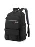 Men Letter Patch Decor Functional Backpack