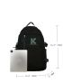 Men Letter Print Functional Backpack