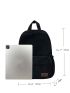 Men Letter Patch Decor Functional Backpack