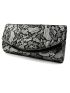 Floral Lace Flap Square Bag