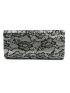 Floral Lace Flap Square Bag
