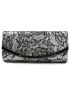 Floral Lace Flap Square Bag