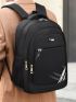 Men Letter Print Functional Backpack