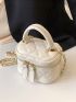 Mini Quilted Chain Bucket Bag