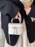Mini Quilted Chain Bucket Bag