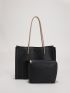 Minimalist Shoulder Tote Bag With Square Bag, Best Work Bag For Women