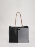 Minimalist Shoulder Tote Bag With Square Bag, Best Work Bag For Women