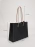 Minimalist Shoulder Tote Bag With Square Bag, Best Work Bag For Women