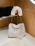 Minimalist Fluffy Chain Hobo Bag