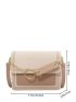 Mini Letter Graphic Flap Square Bag