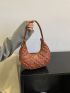 Heart Embossed Hobo Bag