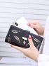 Leaf Graphic Long Wallet