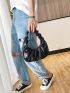 Minimalist Corduroy Ruched Bag