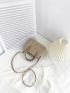 Minimalist Double Handle Straw Bag