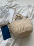 Minimalist Double Handle Crochet Bag