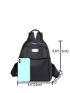 Zipper Design Functional Backpack