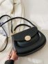 Minimalist Flap Saddle Bag