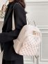 Studded Decor Functional Backpack