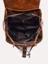 Buckle Decor Flap Backpack