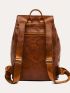 Buckle Decor Flap Backpack