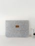 Letter Patch Decor Flap Square Bag