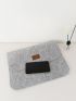 Letter Patch Decor Flap Square Bag