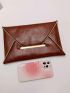 Contrast Binding Envelope Bag