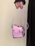 Mini Button Decor Novelty Bag