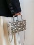 Mini Metallic Chain Box Bag