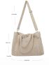 Letter Graphic Shopper Bag