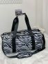 Medium Travel Bag Zebra Striped