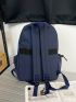 Men Letter Graphic  Functional Backpack