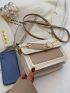 Mini Letter Graphic Flap Square Bag