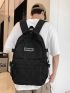 New Daily Commuting Adjustable Versatile Fashion Casual Couple Plaid Backpack