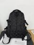 New Daily Commuting Adjustable Versatile Fashion Casual Couple Plaid Backpack