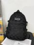 New Daily Commuting Adjustable Versatile Fashion Casual Couple Plaid Backpack