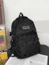 New Daily Commuting Adjustable Versatile Fashion Casual Couple Plaid Backpack