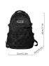 New Daily Commuting Adjustable Versatile Fashion Casual Couple Plaid Backpack