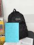 New Daily Commuting Adjustable Versatile Fashion Casual Couple Plaid Backpack
