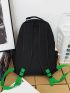 Men Letter Print Functional Backpack