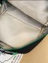 Men Letter Print Functional Backpack