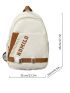 Men Letter Graphic Casual Daypack