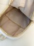 Men Letter Print Functional Backpack