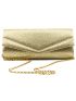 Metallic Flap Square Bag