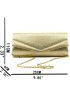 Metallic Flap Square Bag