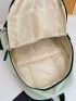 Men Letter Print Functional Backpack