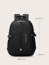 Men Letter Print Functional Backpack