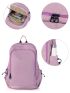 Minimalist Zipper Design Functional Backpack