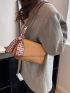 Twilly Scarf Decor Flap Square Bag